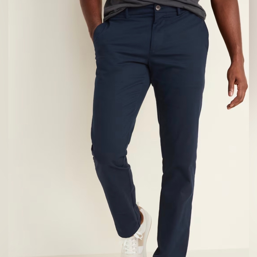Men’s Old Navy Ultimate Slim Casual Chino Pants Navy Blue 38 x 30